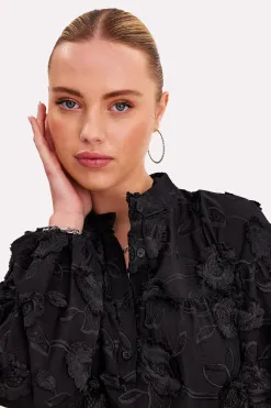 Fashion LOAVIES BUTTERFLY WHISPERS - BLACK Zwart