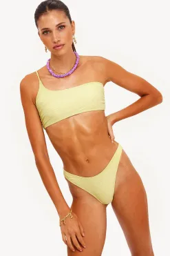 Online LOAVIES CATCH THIS WAVE - OLIVE GREEN WAVY LUEX Lichtgroen