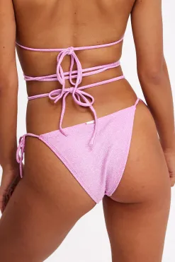 Discount LOAVIES CHASING SUMMER - LIGHT PINK LUREX Lichtroze