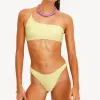 Outlet LOAVIES FEELING FINTASTIC - OLIVE GREEN WAVY LUREX Lichtgroen
