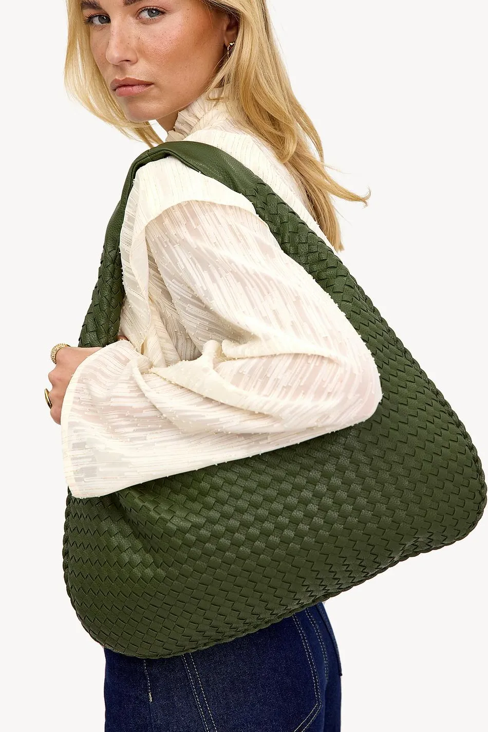 Outlet LOAVIES I HOLD YOU CLOSE - GREEN Donkergroen