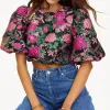 Online LOAVIES LOVE BLOSSOMS Donkerroze