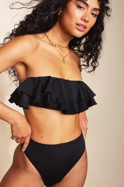 Clearance LOAVIES PIECE OF PARADISE - SOLID BLACK Zwart