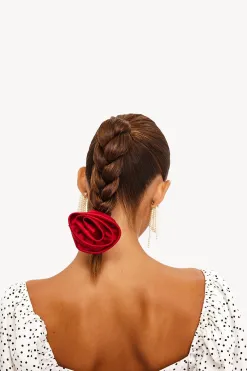 New LOAVIES ROSES IN MY HAIR - RED Rood