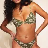 Clearance LOAVIES WAVE SEEKER - GREEN ZEBRA Donkergroen